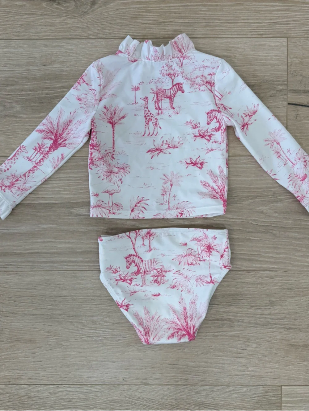 Janie and Jack Recycled Animal Friends Toile Rash Guard Swimsuit